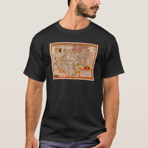 Camiseta Mapa del condado de Flandes (1609)