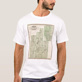 Camiseta Mapa del condado de Fulton con Rochester, Fulton