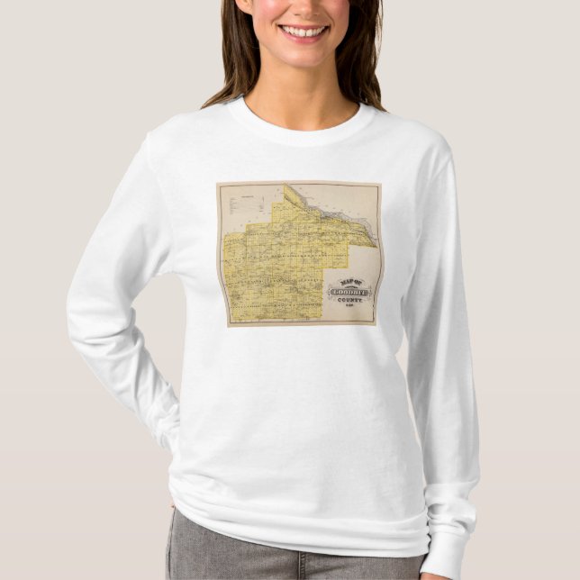 Camiseta Mapa del condado de Goodhue, Minnesota (Anverso)