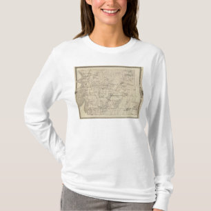 Camiseta Mapa del condado de Harrison, estado de Iowa