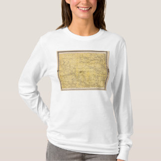 Camiseta Mapa del condado de Jefferson, estado de Iowa