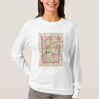 Camiseta Mapa del condado de Kent, Michigan