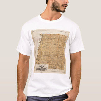 Camiseta Mapa del condado de Le Sueur, Minnesota