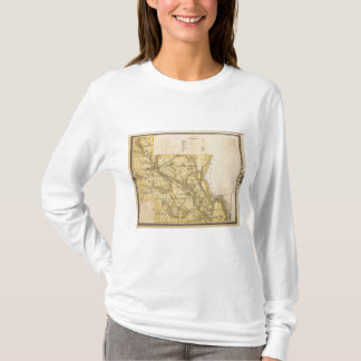 Camiseta Mapa del condado de Louisa, estado de Iowa