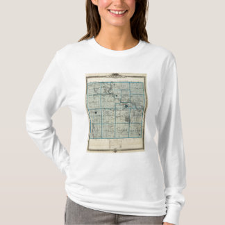 Camiseta Mapa del condado de Marshall, estado de Iowa