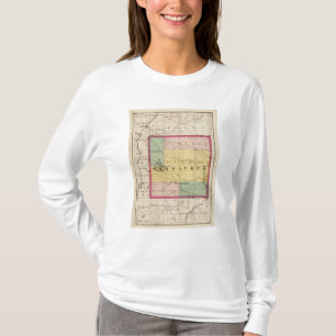 Camiseta Mapa del condado de Missaukee, Michigan