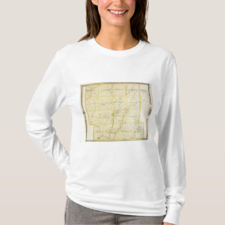 Camiseta Mapa del condado de Monona, estado de Iowa