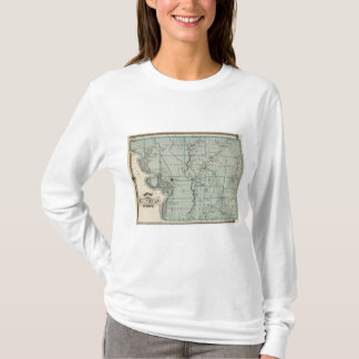Camiseta Mapa del condado de Monona, estado de Iowa 2
