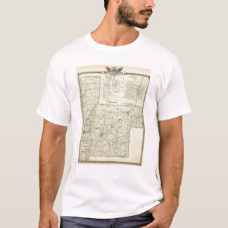 Camiseta Mapa del condado de Montgomery, de Hillsboro y de