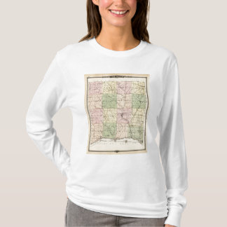 Camiseta Mapa del condado de Richland, estado de Wisconsin