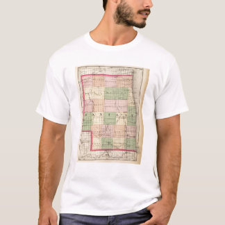 Camiseta Mapa del condado de Sanilac, Michigan