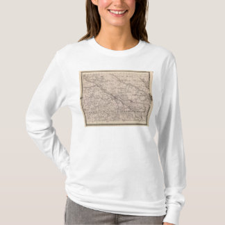 Camiseta Mapa del condado de Wapello, estado de Iowa