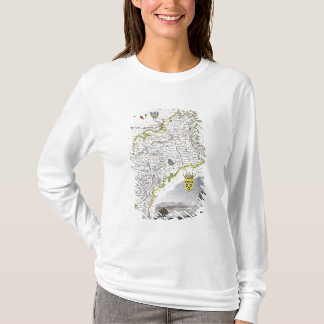 Camiseta Mapa del Cumberland, del 'inglés de Moule (Anverso)