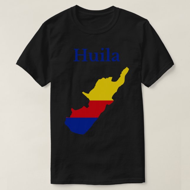 Camiseta Mapa del Departamento de Huila (Diseño del anverso)