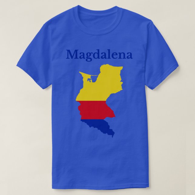 Camiseta Mapa del Departamento de Magdalena Colombia (Diseño del anverso)
