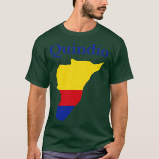 Camiseta Mapa del Departamento Quindio Colombia