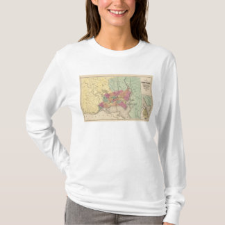 Camiseta Mapa del distrito de Columbia, Washington