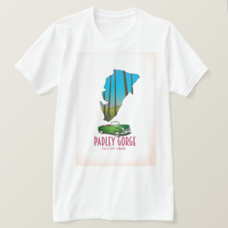 Camiseta Mapa del distrito de england de la cima de la garg