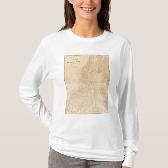 Camiseta Mapa del distrito de las altas mesetas de Utah (Anverso)
