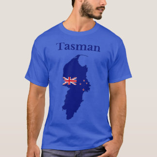 Camiseta Mapa del distrito de Tasman Nueva Zelanda