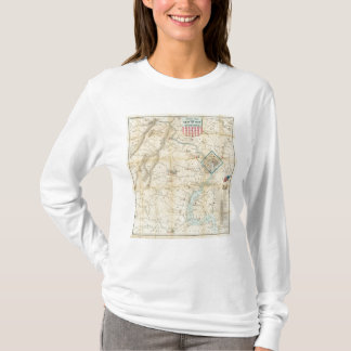 Camiseta Mapa del ejército de Seat de la guerra en Virginia