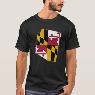 Camiseta MAPA DEL ESTADO DE ARIZONA MARYLAND MD Bandera Ra