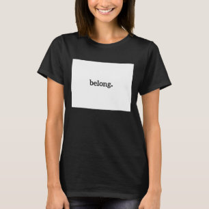 Camiseta Mapa del estado de Colorado Corazón Belong