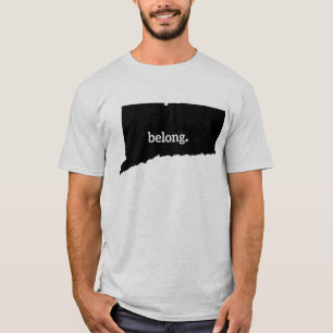Camiseta Mapa del estado de Connecticut Pertenece