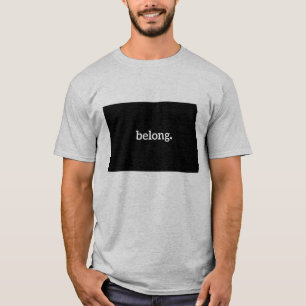 Camiseta Mapa del estado de Dakota del Norte