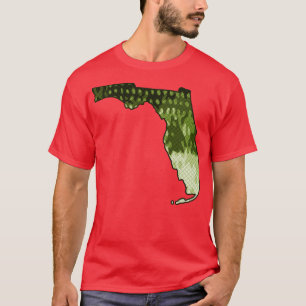 Camiseta Mapa del estado de Florida Pesca en lata de Largem
