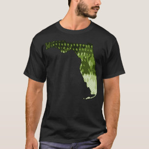 Camiseta Mapa del estado de Florida Pesca en lata de Largem