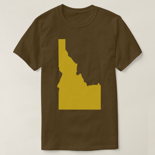 Camiseta Mapa del estado de Idaho TShirt (Diseño del anverso)