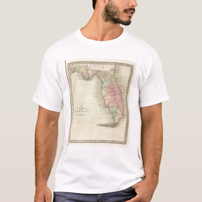 Camiseta Mapa del estado de la Florida (Anverso)