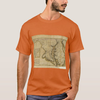 Camiseta Mapa del Estado de Maryland 1795