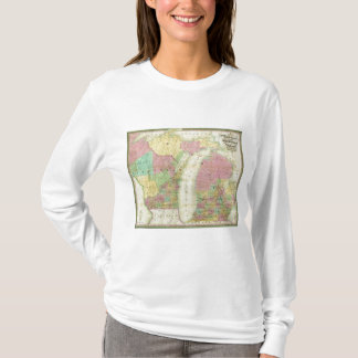 Camiseta Mapa del estado de Michigan