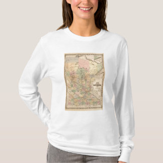 Camiseta Mapa del estado de Minnesota, 1874
