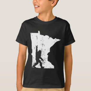 Camiseta Mapa del estado de Minnesota Masquatch Hombres Muj
