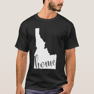 Camiseta Mapa del estado del hogar de Idaho