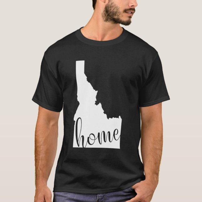 Camiseta Mapa del estado del hogar de Idaho (Anverso)