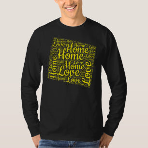 Camiseta Mapa del estado del hogar Wyoming Tipo de amor Map