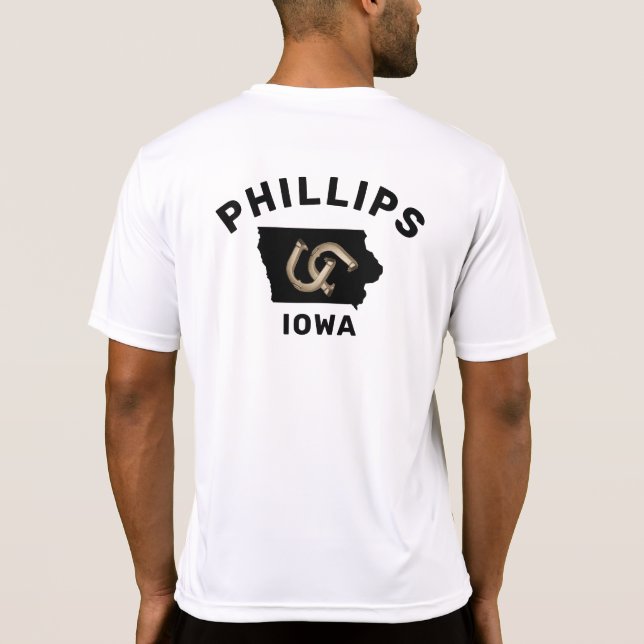 Camiseta Mapa del estado deportivo de herradura de Pitching (Reverso)