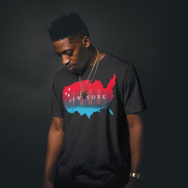 Camiseta Mapa del Estado personalizado y Año de Nacimiento  (Subido por el creador)