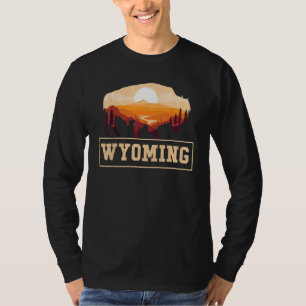 Camiseta Mapa del estado Wyoming Wyomingites Estados Unidos