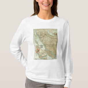 Camiseta Mapa del ferrocarril magnífico del Pacífico del