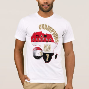 Camiseta Mapa del fútbol del fútbol de África Egipto 2014
