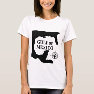 Camiseta Mapa Del Golfo De México