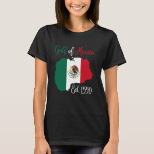 Camiseta Mapa Del Golfo De México Bandera De México Este. D
