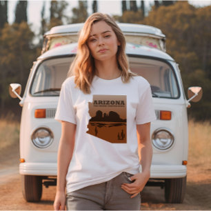Camiseta Mapa del Gran Cañón de Arizona
