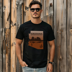 Camiseta Mapa del Gran Cañón de Arizona