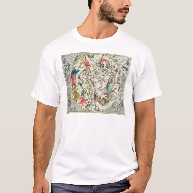 Camiseta Mapa del hemisferio meridional (Anverso)
